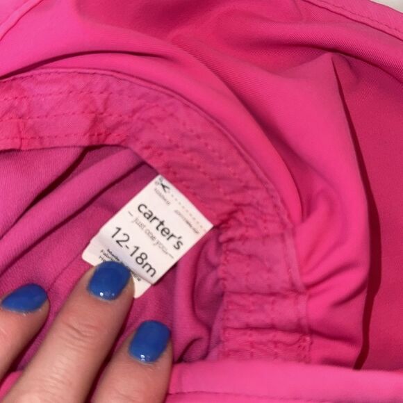 Carter's Hot Pink Toddler Water SPF Sun Hat 12/18M - Picture 2 of 6